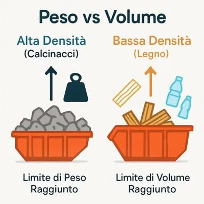 infografica carico ottimizzato peso e volume