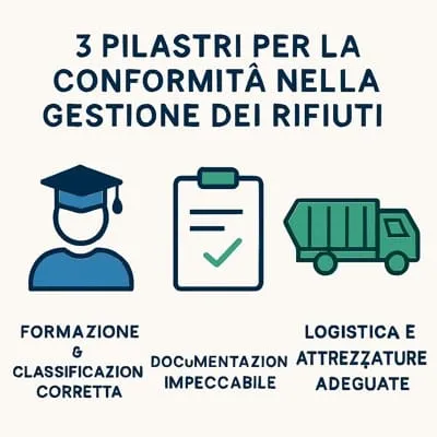infografica per evitare multe per rifiuti smaltiti in modo errato