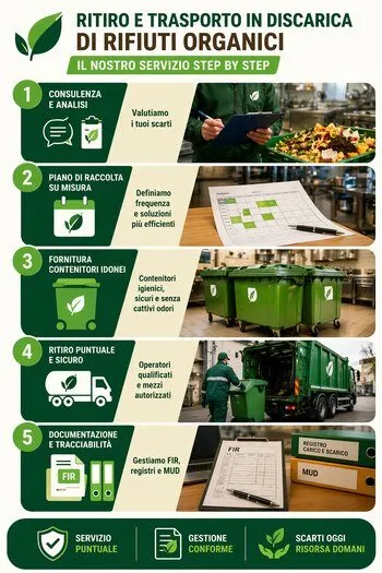 servizio ritiro scarti alimentari per ristoranti, mense, ospedali etc.